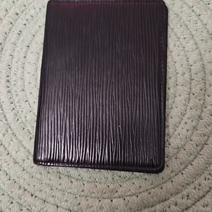 Epi Leather Louis Vuitton Black Textured Wallet